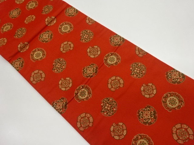 破れ鏡裏模様織出し洒落袋帯